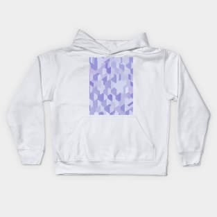 Abstract Geometric Hexagonal Pattern - purple pastel scheme Kids Hoodie